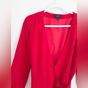Jcrew Red Wrap Dress
